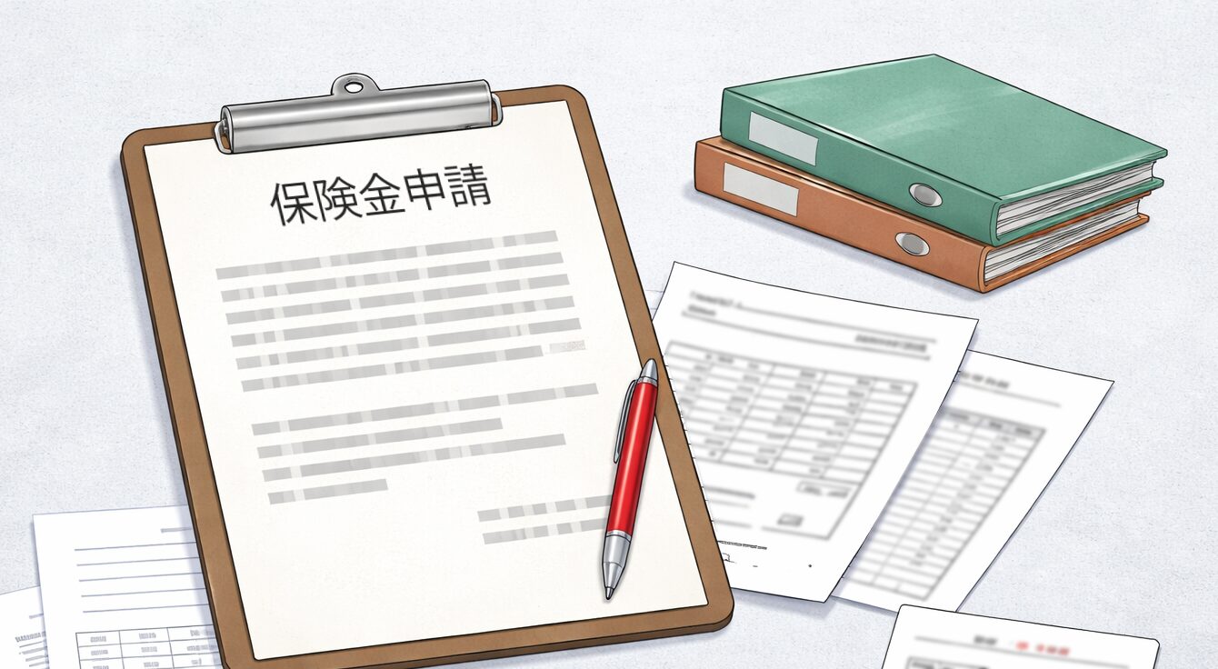 保険金申請書類のイメージ