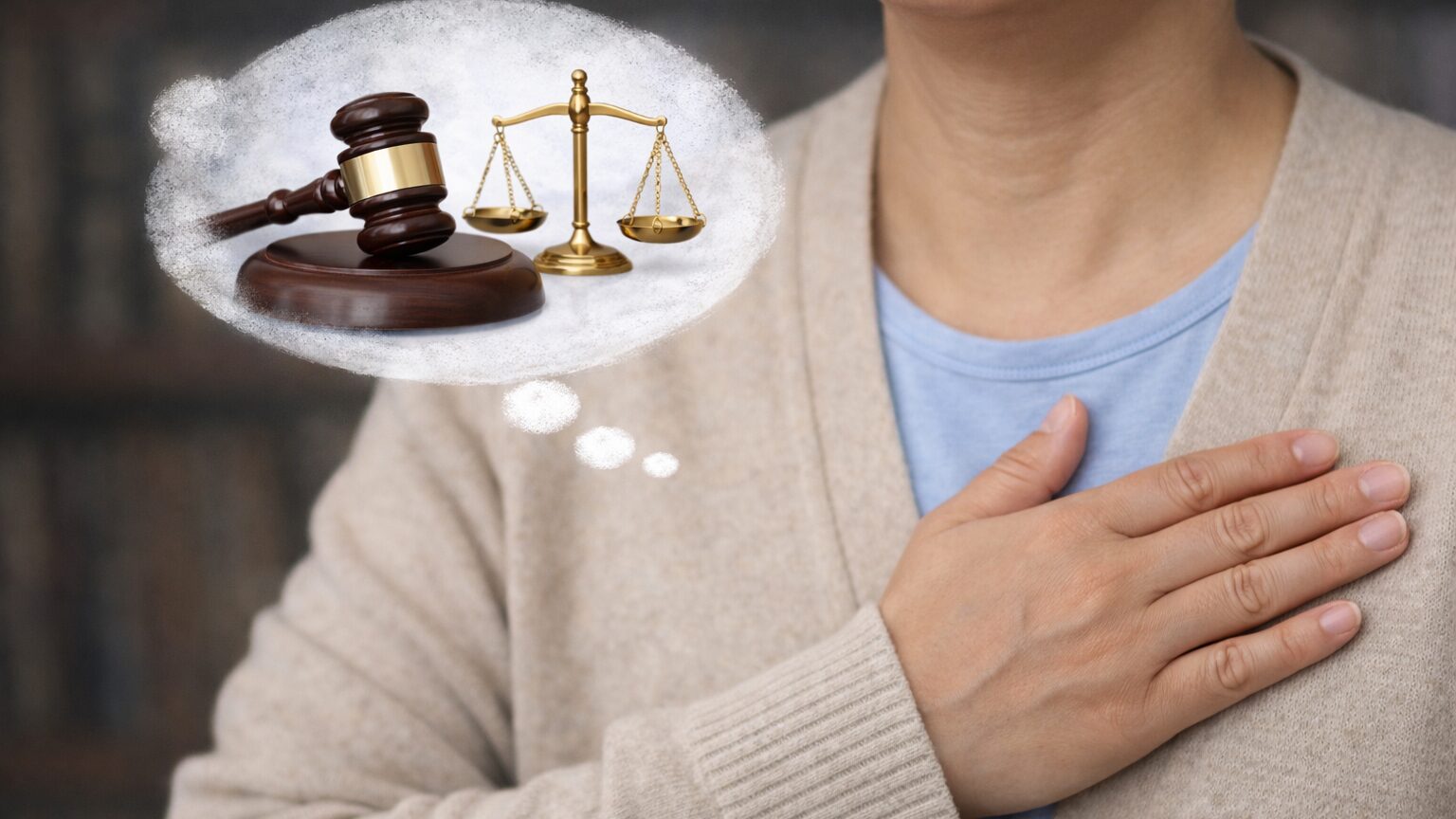 弁護士がいて助かったと思い安心している人