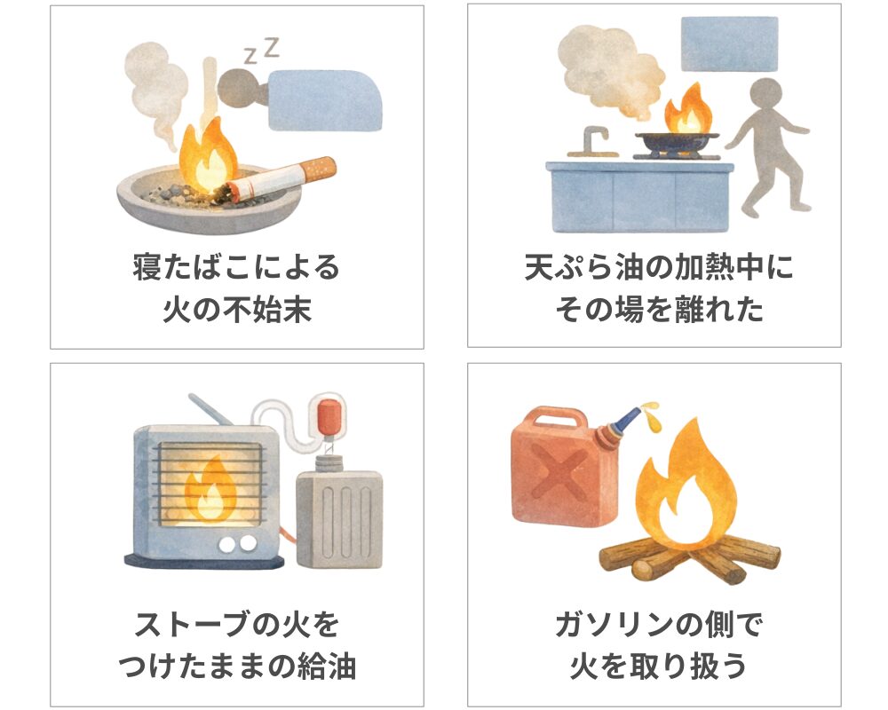 類焼損害　失火責任法　重過失の一例